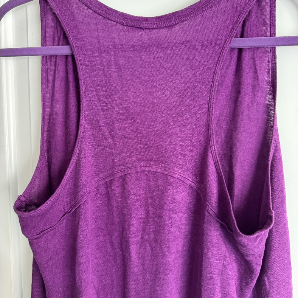 ATHLETA, asymmetrical, relaxed, magenta tank - Picture 4 of 4